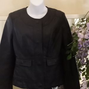 Kut from The Kloth Black  Faux  Leather  Jacket